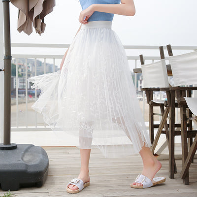 Falda Tutú de Tul Hada Voluminosa Midi para Mujer - Image 11