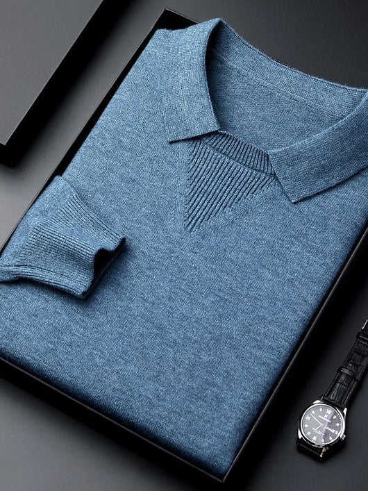 Suéter Tipo Polo de Punto - Pullover Casual de Moda - Image 2