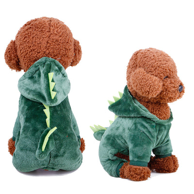 Ropa para Perros Terciopelo Coral con Diseño de Alce y Vaca - Image 11