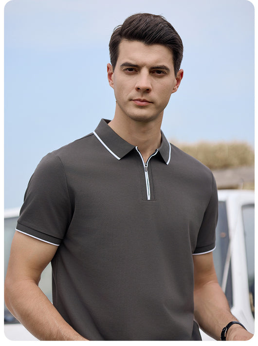 Polo Casual de Manga Corta con Cuello para Hombre - Image 14