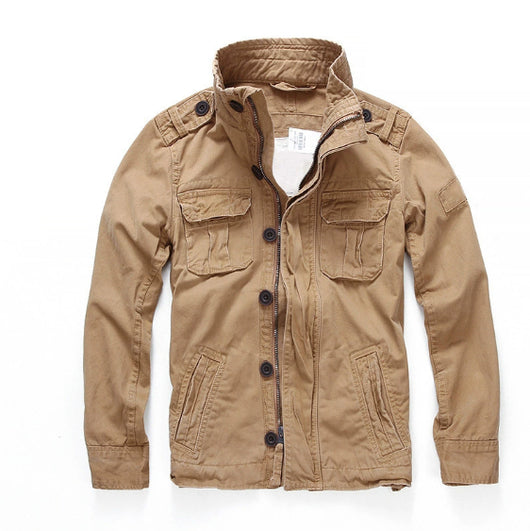 Chaqueta Militar Denim para Hombre - Abrigo de Trabajo Outdoor y Montaña - Image 16
