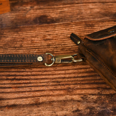 Bolsa de Pecho de Cuero Curtido al Vegetal para Hombre - Estilo Viajero - Image 31