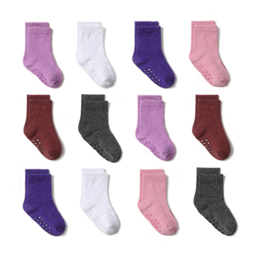 Calcetines Antideslizantes de Algodón para Niños - Colores Sólidos - Image 14