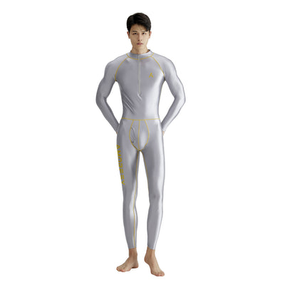 Jumpsuit de Manga Larga con Cierre Frontal y Pantalón Capri - Image 3