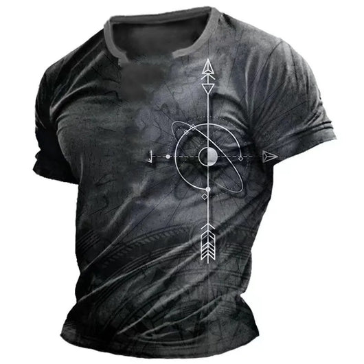 Playera Casual Suelta de Manga Corta para Hombre Cuello Redondo - Image 22