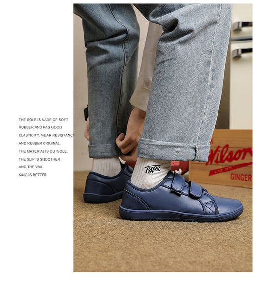 Zapatos Casuales de Cuero Ancho con Velcro para Hombre y Mujer Talla Grande - Image 22