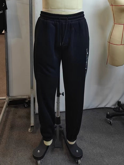 Pantalones Casuales Minimalistas Estampados para Otoño - Image 4