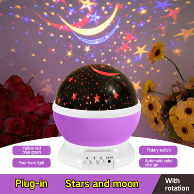 Proyector de Estrellas LED Giratorio - Lámpara de Noche USB Galaxia - Image 12