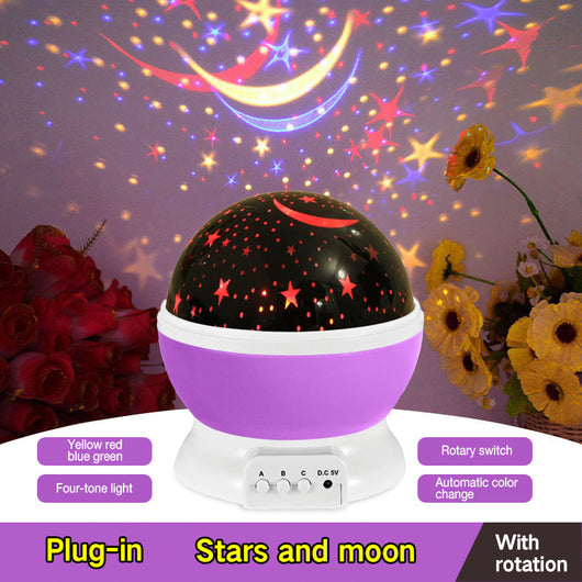 Proyector de Estrellas LED Giratorio - Lámpara de Noche USB Galaxia - Image 12