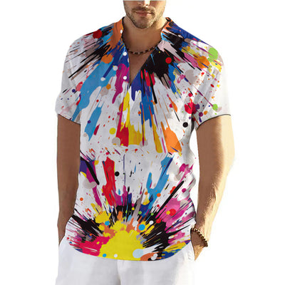 Playera Hombre Estampado Graffiti 3D Verano - Image 8
