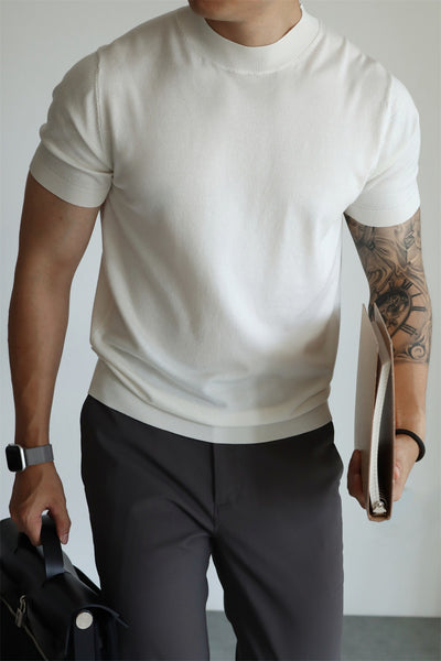Playera de Trabajo Casual con Cuello Alto Refinado - Image 22
