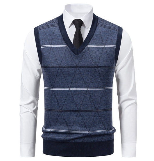 Chaleco Pullover Acolchado para Papá - Diseño Diamante Cálido - Image 18