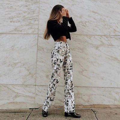 Pantalones Hipster con Estampado Cómics Urbano - Image 13