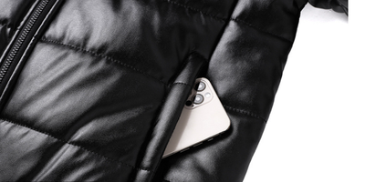 Chaqueta de Invierno para Hombre con Cuello Solapa Acolchada - Image 9