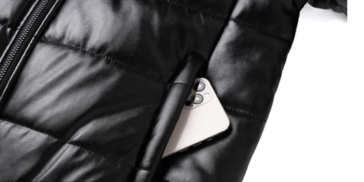 Chaqueta de Invierno para Hombre con Cuello Solapa Acolchada - Image 9