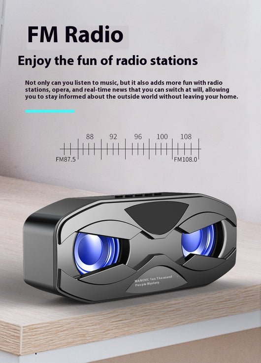 Parlante Bluetooth con Luces LED y Subwoofer Compacto - Image 9