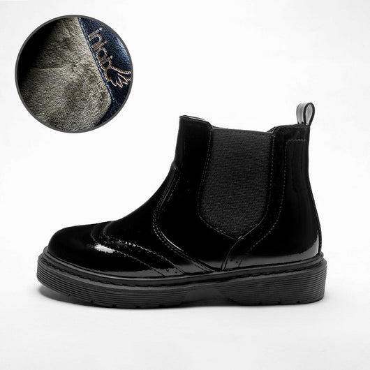 Botas Cortas Negras para Niñas con Cierre Lateral - Image 3