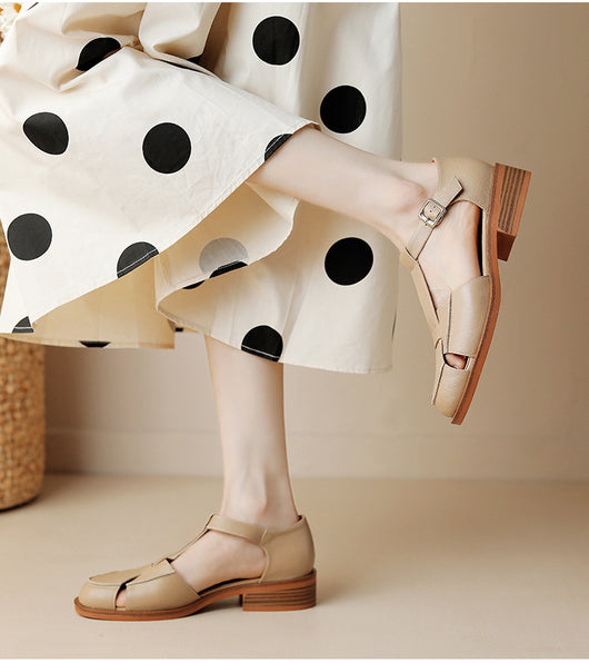 Sandalias Retro Mujer con Diseño Hueco - Comodidad Vintage - Image 15