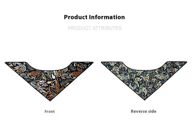 Chal Triangular Jacquard Hojas de Otoño Estilo Europeo - Image 6