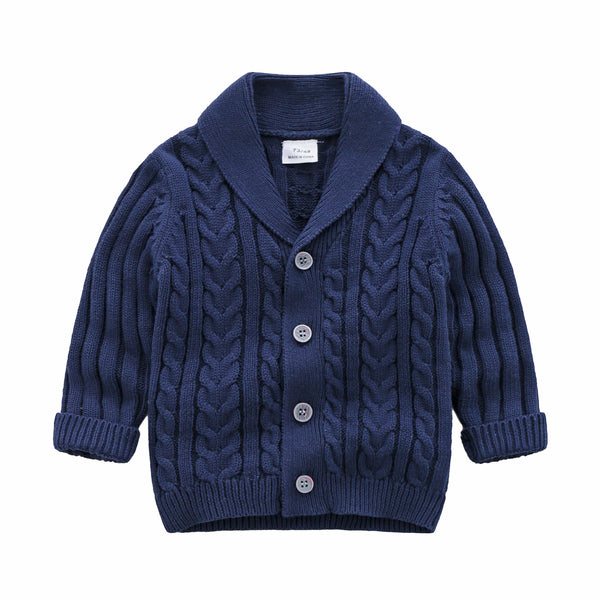 Cardigan Tejido Simple para Bebé - Abrigo Suave y Cómodo