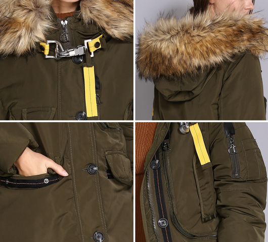 Chaqueta Acolchada Multibolsillos con Estilo Personalizado para Mujer - Image 12
