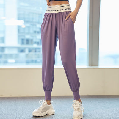 Pantalones Yoga Cintura Elástica con Letras - Image 7