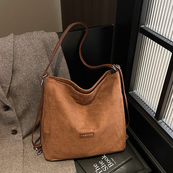 Bolso Bandolera Vintage de Color Liso - Versátil y Atemporal