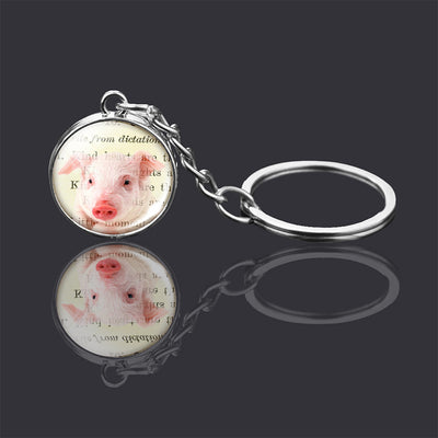 Llavero de Bola de Cristal Doble Cara con Diseño Animal - Image 11