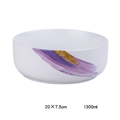 Plato Hondo Cerámica Nórdica Minimalista para Comida Occidental - Image 12