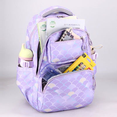 Mochila Escolar Impresa con Alivio de Carga - Resistente al Agua