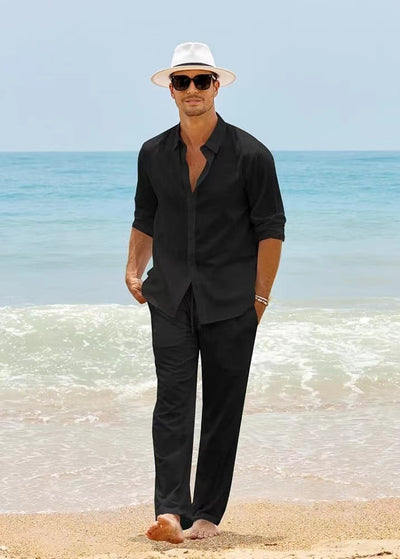 Conjunto Casual de Moda Europea para Hombre con Manga Larga - Image 7