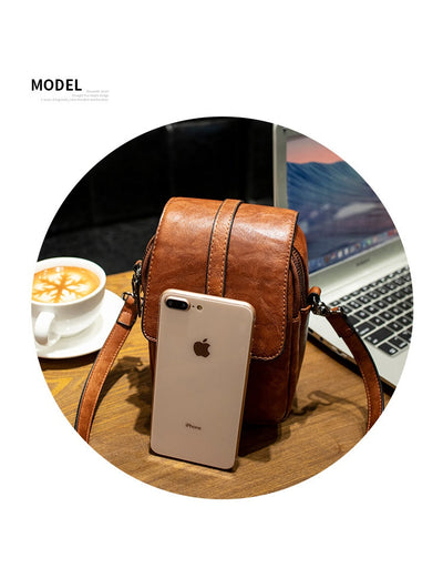 Bolso Bandolera Retro para Mujer - Bolsa de Hombro Único para Teléfono y Accesorios - Image 17