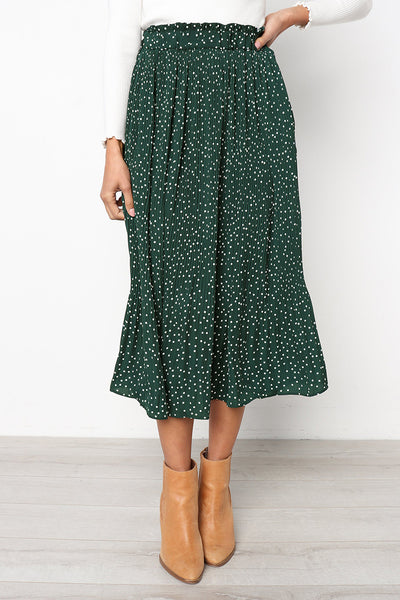 Falda Larga Plisada con Bolsillos para Mujer - Image 4