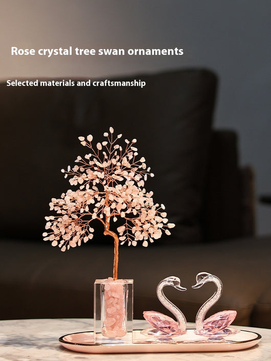 Mueble Decorativo Cisne de Cristal para TV, Vino y Mesita de Noche - Image 2