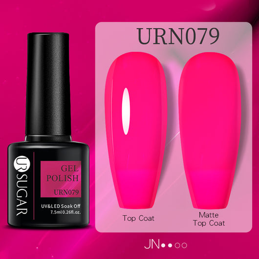 Esmalte de Uñas Gel Brillo Negro, Blanco y Rojo Efecto Mate - Image 22
