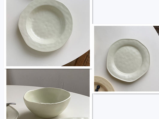 Juego de Platos y Tazones Artesanales Mate para Desayuno y Postre - Image 12
