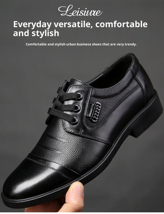 Zapatos de Cuero con Cordones para Hombre - Estilo Versátil y Elegante - Image 9