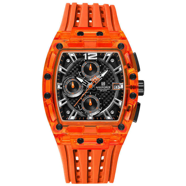Reloj Deportivo con Correa de Silicona Transparente y Esfera Colorida Resistente al Agua - Image 8