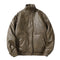 Abrigo de Cuero PU Acolchado para Hombre - Estilo Rock Impermeable Invierno