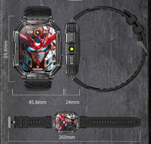 Reloj Inteligente KR82 con Llamadas Bluetooth, Monitor Cardíaco y Presión Arterial - Image 23