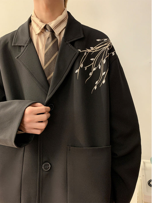 Blazer Casual de Otoño para Hombre con Cuello Alzado - Image 9