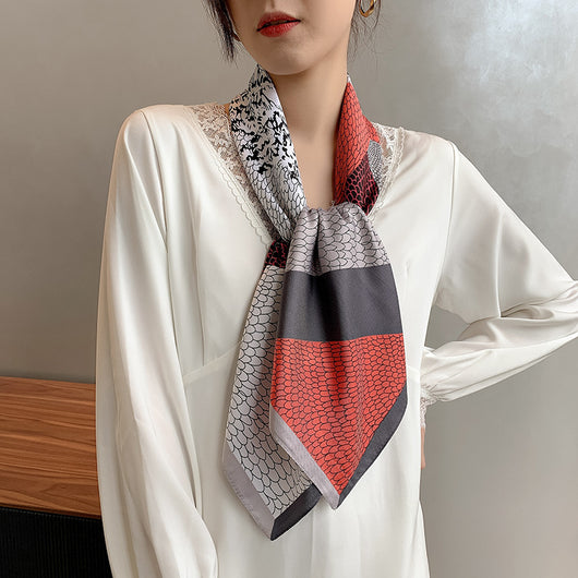 Pañuelo de Seda Twill Grande 90cm para Mujer - Image 26