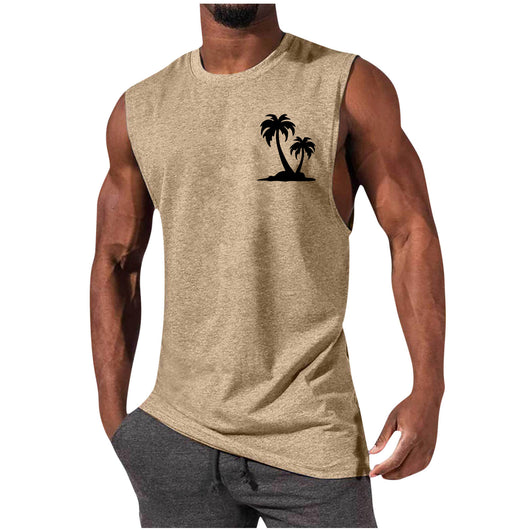 Camiseta Deportiva sin Mangas Hombre Suelta Verano - Image 7