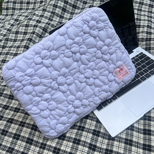 Bolsa para Tablet 13 Pulgadas con Bordado Floral y Algodón Acolchado - Image 9