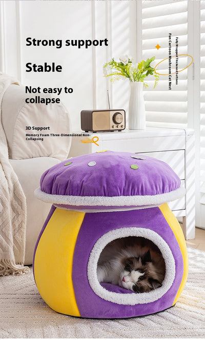 Nido Térmico Desmontable para Gatos y Conejos - Felpa Gruesa Invierno - Image 27