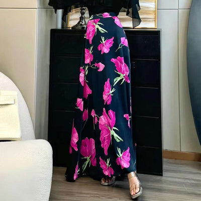 Conjunto Elegante Blusa Halter Hombros Descubiertos y Falda en Gasa - Image 8