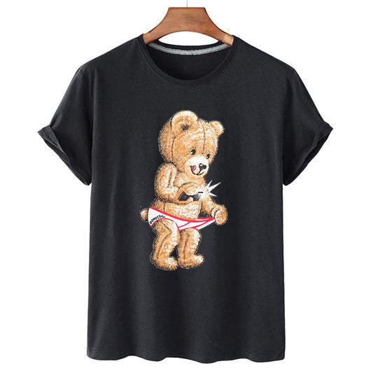 Playera Oversized Estampado Oso Divertido - Unisex Moda Casual - Image 2