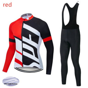 Jersey de Ciclismo Térmico con Mangas Largas de Terciopelo
