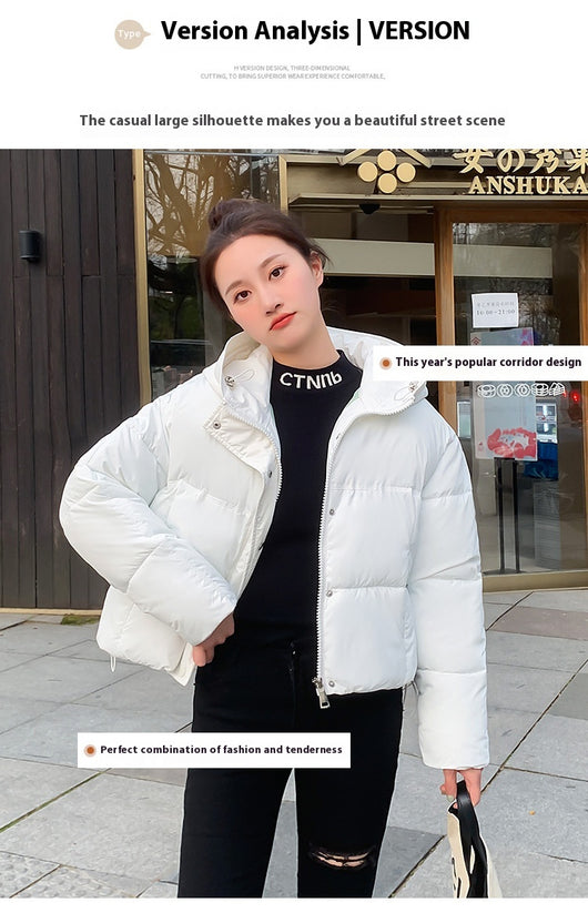 Chaqueta Corta Acolchada con Capucha para Mujer - Estilo Casual - Image 27