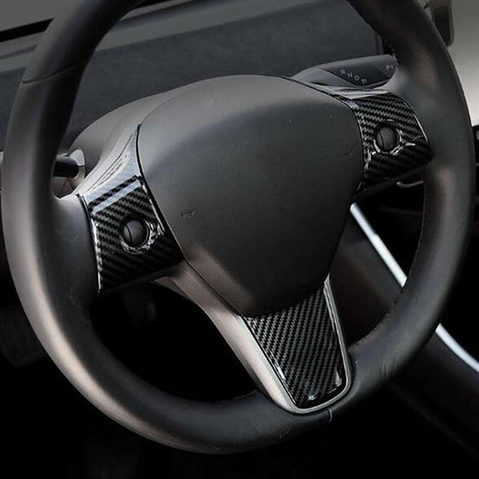 Set de 3 Piezas Decorativas para Volante Tesla Model 3 con Logo - Image 8